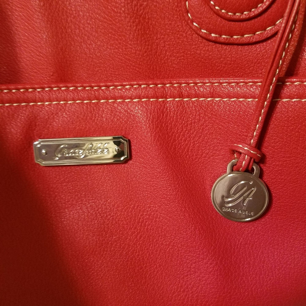Grace Adele Red Purse with Bonus - Picture 2 of 10